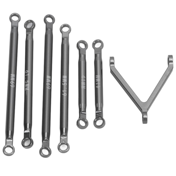 RC Bil Chassis Link Rod Aluminium Legering Chassis Link for 1/24 RC Crawler Bil Oppgraderingsdel Titan