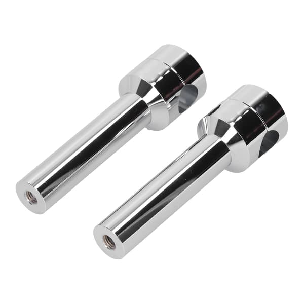 Runde styrefeste Clamp Risers Adapter Universal Kompatibel med 22 mm motorsykkelstang Diameter Krom