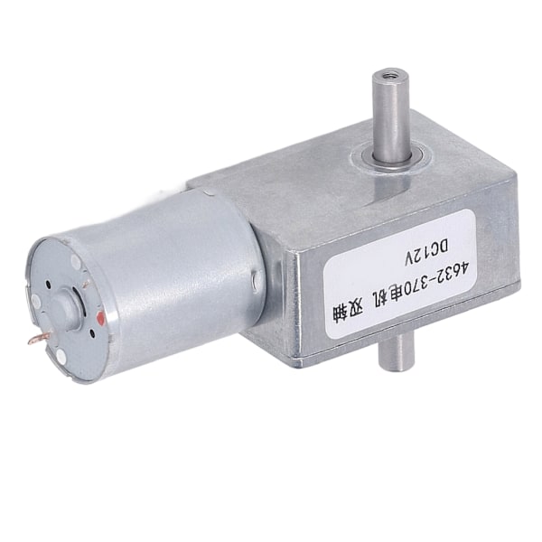 Dobbelaksel gearmotor Selvspændende CW CCW Aluminiumlegering Messing Spole Hastighedsreducerende motor DC12V 18RPM