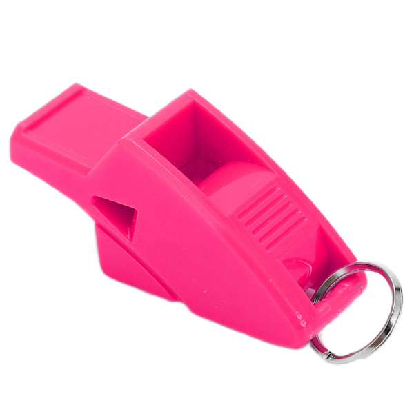 Referee Dolphin Whistle Robust Hållbar Rounding Crisp Portable Sound Whistle för tävlingarRose Red