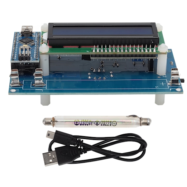 Geiger-tæller Kit Modul GM Rør USB LCD Display Geiger-tæller Del til Kernen Stråling Detektor 380V‑550V