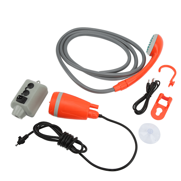 USB uppladdningsbar campingdusch Bärbar utomhusdusch Universal för RV Yacht Car