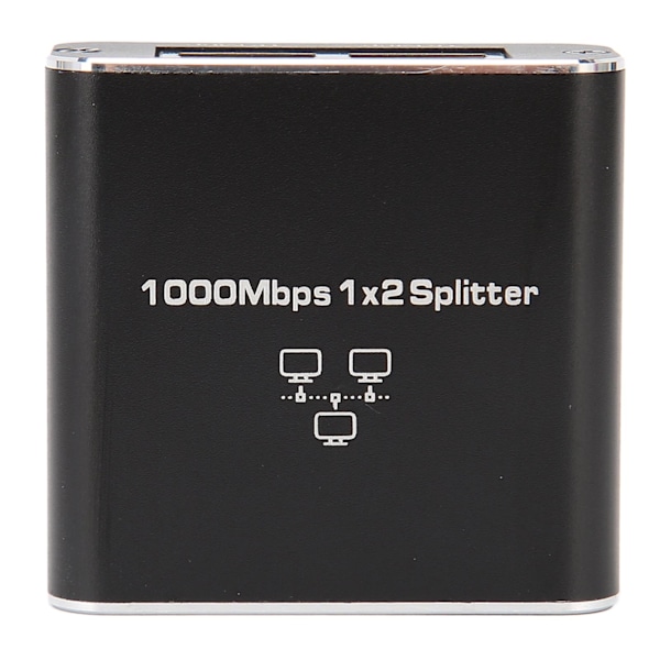 1000 Mbps Ethernet-kaapelijakaja 1:2 yhteensopiva Cat5 Cat5e Cat6 Cat7:n kanssa Kaksi laitetta Jaa RJ45 verkkojakaaja