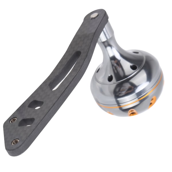 Hiilikuituinen kalastuskelan kahvan nuppi Rocker Arm -kalastustarvikeosat Baitcasting-keloille (Ruthenium Gold)