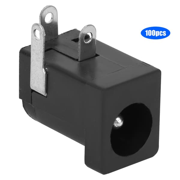 100 kpl DC-virtaliitin naarasliitin sähköosat 5,5 x 2,1 MM kevyt