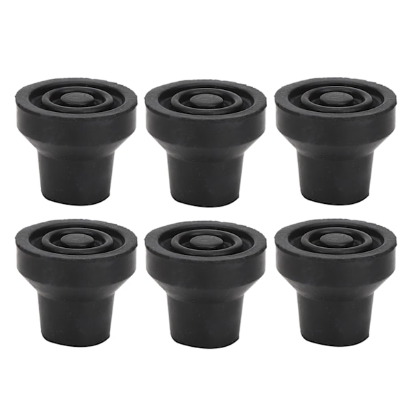 10 kpl Sauvakärjet Kumipinta Liukastumisenesto Kestävä Kävelykeppi Kärjet Tavallisille Ja Taittuville Sauvoille 16 mm/0.63in