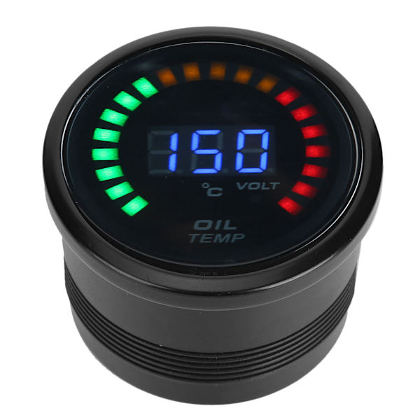 52mm digital oljetemperaturmätare LED Färg LCD Dispaly W/Sensor Harness Bilmätare