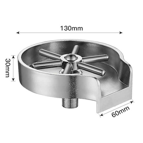 Silver Bar Glass Rinser Set - Automatisk flaska kopp tvättmaskin för kaffekanna