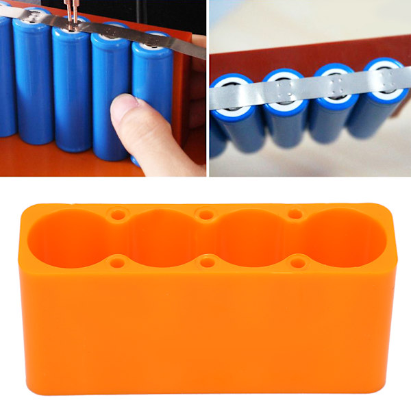 2st industriell plast justerbar 18650 batteripaket punktsvetsning fästklämma (4-sektion)