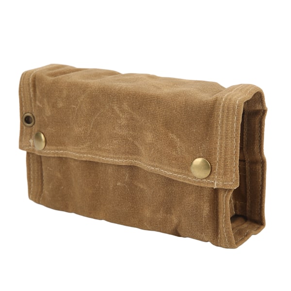 Krydderflaskepose Foldbar bærbar krydderpose med 9 flasker til campinggrill picnic Khaki