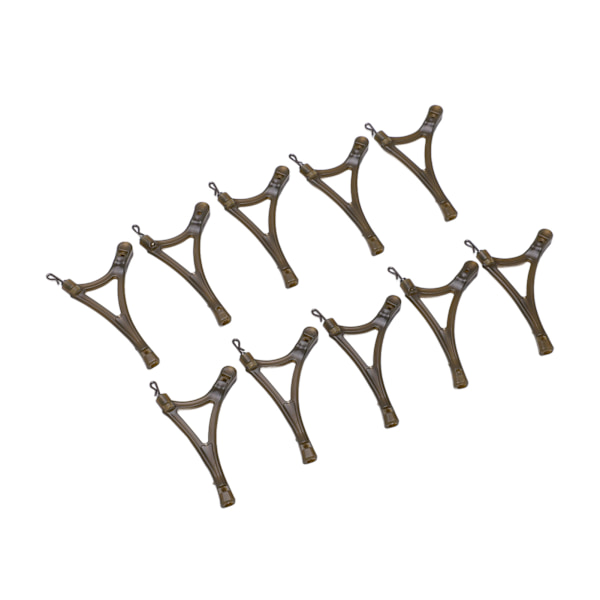 10 STK R-typ Anti-tangle System Sidoböjningar Swivel med QC Ring Swivel för Carp Feeder Cage