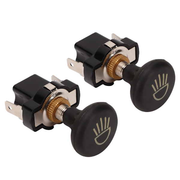 2 stk Forlygter Push Pull Switch Golfvogn Lysstyring Switch Knappudskiftning til E-Z‑GO