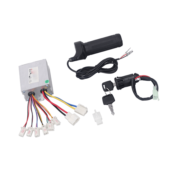 24V 500W Controller Kit med Throttle Twist Grip Varmeafledning til Elektriske Cykler Trehjulede Cykler Elektriske Scootere