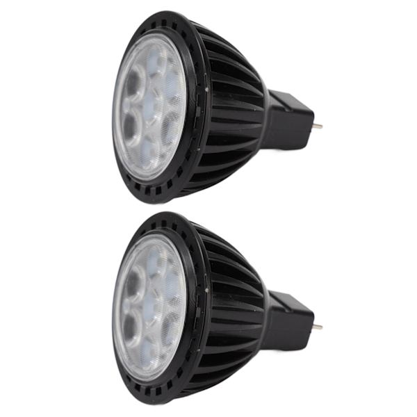 2st 7W MR16 LED-lampa Energisparande spotlight med låg strömförbrukning 7LED-lampbyte 110‑240V varmt ljus