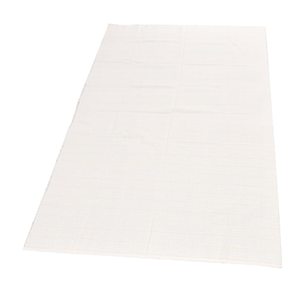 Tuftduk Polyester Bomull Blandad Dörrbredd Stark Duk Lätt att bryta Vit Standard Gul Trådduk