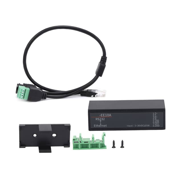 HF7111 Seriell Server RS232 til Ethernet DTU Kortmeldingskommunikasjonsmodul 5‑36VDC