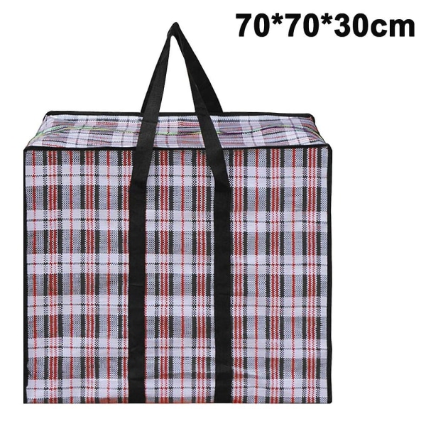 Stor opbevaringstaske (sæt med 1) med holdbar lynlås, organiseringstaske, flyttetaske, vandtæt, bæretaske, campingtaske til tøj, sengetøj, komfort