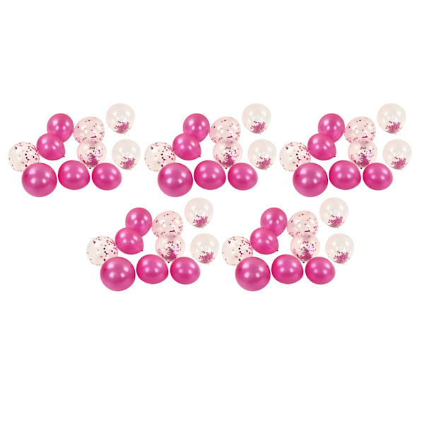 50 st Latexballong rivsäker vackra festdekorationsballonger för bröllopsfödelsedag jul Halloween plommonröd, plommonröda paljetter