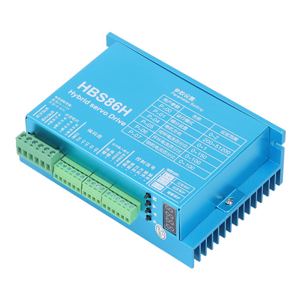 Suljetun silmukan 86 askeleen moottorin ohjain digitaalinen näyttö moottorin ohjain 24‑110VDC 18‑80VAC HBS86H
