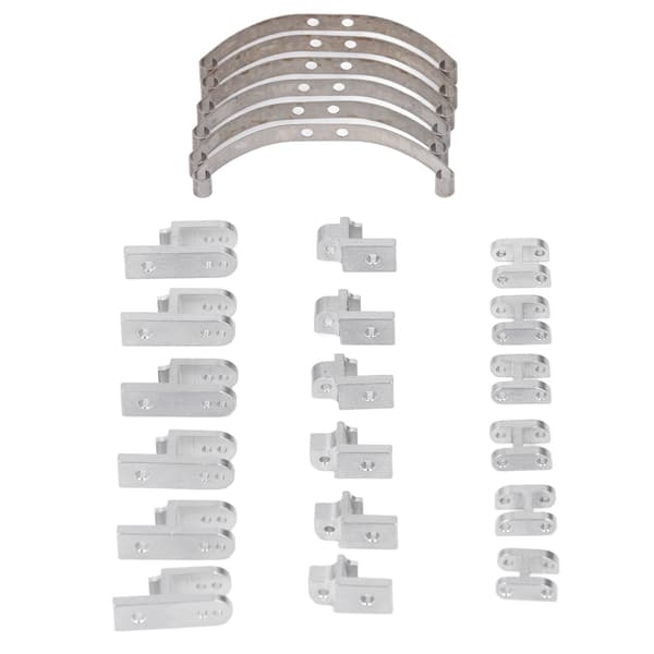 RC Støddæmper Tilbehør Professionelle Støddæmperdele i Aluminiumslegering til WPL B4 24 1/16 RC Bil Sølv