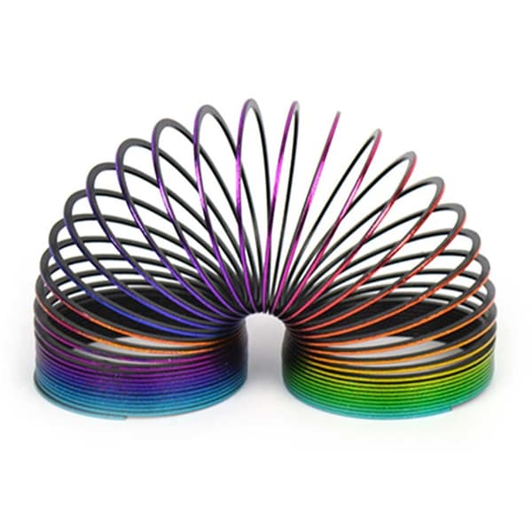 Leker Fjær Spiral Magic Spring Slinky Rainbow 7cm 59070