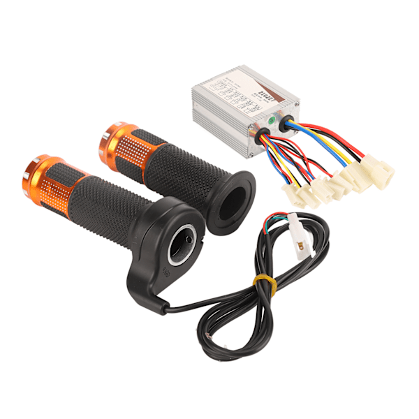 36V 350W Aluminiumlegerings Brushless Hastighetsregulator og Long Line Throttle Twist Grip Set for El-sykkel Trehjuling Motorcykler