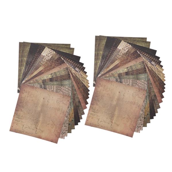 48 ark DIY Scrapbook-paperi Album Scrapbook Kuviot Onnittelukortti Jätepaperi Korttikoristelija