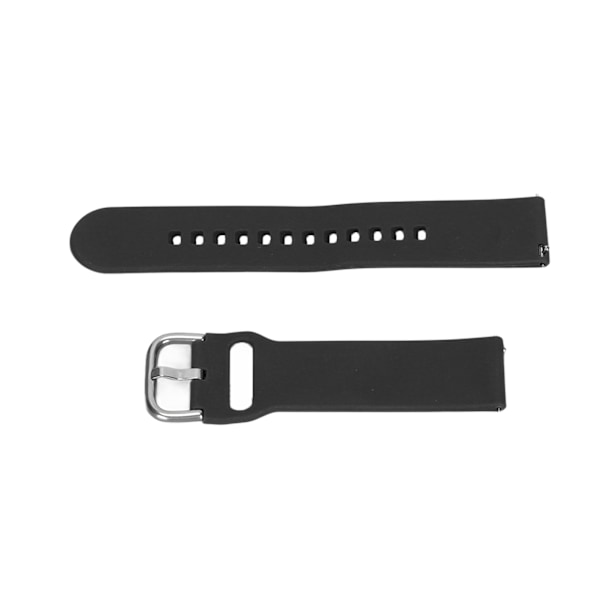 Älykellohihna Silikon 20 mm Kello Ranneke Yksivärinen Amazfit GTS 3 GTS 2 Bip S Bip UMusta