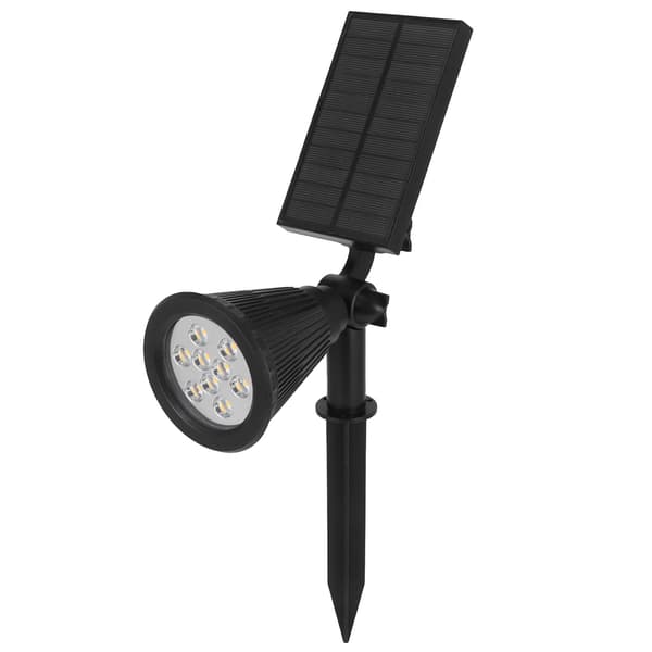 9LED Chips Solcelle Spotlights LED Solcelle Landskabslys til Udendørs Havegård Varmt Lys