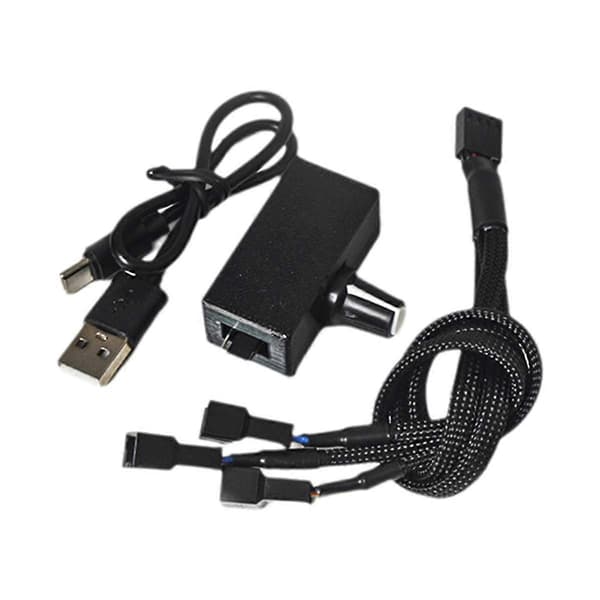 [NX]PWM hastighetskontroller 12V 4-pinners PWM viftekontroll USB TYPE-C strømforsyning DIY vannkjøler med