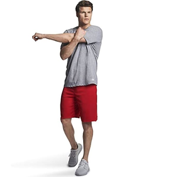 Athletic Performance T-skjorte for menn med rund hals i bomull Outdoor Activewear Kortermede topper - Grå L