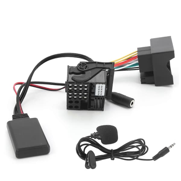 59,1 tommer Bluetooth 5.0 AUX-kabeladapter med mikrofon, kompatibel med E60 E63 E64 E65 E66 E87