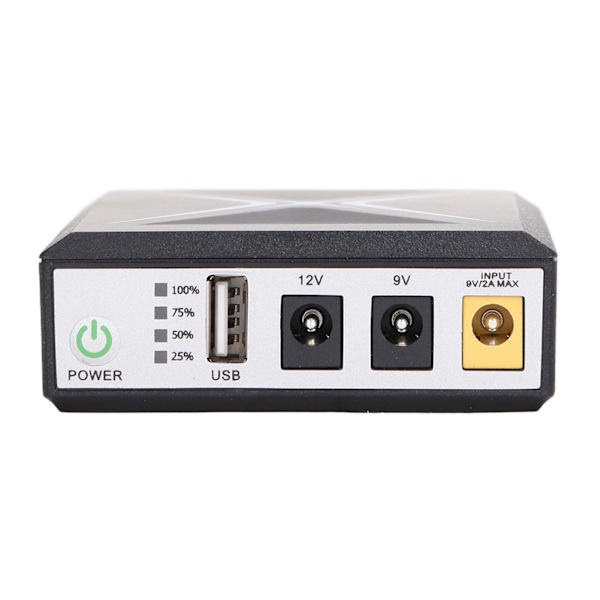 Mini UPS batteribackup 10400mAh uafbrudt strømforsyning til sikkerhedskamera router WiFi