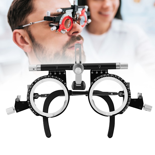 50-80 mm justerbar optisk prøve-linsram Øjenundersøgelsesbriller Optometri-linsram TF5080A