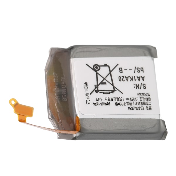 EB BR810ABU Batteriudskiftning til Galaxy Watch Gear S4 42mm SM R810 R815U 1,03Wh 270mAh 3,85V litiumionbatteri