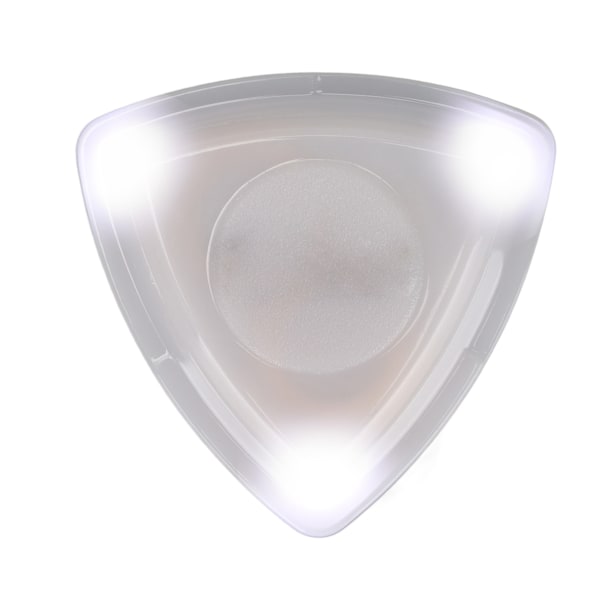 Glødende guitarpick med LED-lys med høj følsomhed Guitarpick udskiftning med hvidt batteri