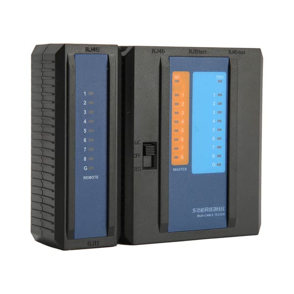 【NX】Netværkskabeltester Multi Netværkstester RJ45 Kabeltest POE Switch Ethernet Kabel Kontinuitetstester