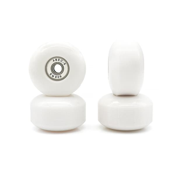 52mm Skateboard Wheels, 2pcs Elastic PU 80% Replacement Wheels with Bearings Compatible with Skateboard Cruising Skateboard