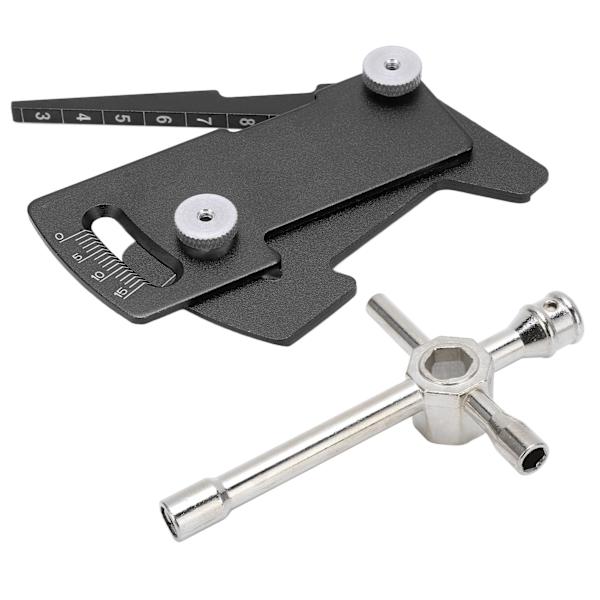 Korsnycklar Underhåll Stort Hylsverktyg Hex Multifunktion RC Bil 4WD Positioneringslinjal Kit Svart