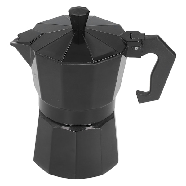 150 ml 3 kopper aluminium kaffekande Perkolator Italiensk kaffebrygger Husholdnings Moka Kaffe Tebrygger Sort