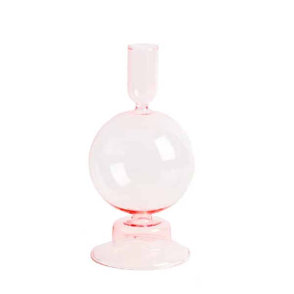(Sfærisk-Rosa) Enkelt Kreativ Glass Vase Lysestake