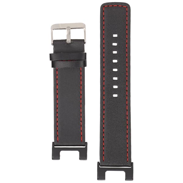 Læder Urrem Smart Armbåndsur Remme Udskiftning til Amazfit T Rex Pro Sort