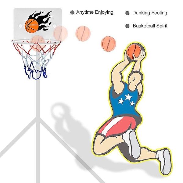 Børn Børn Mini Basketball Hoop Legetøj Sug Vægmonteret Stander Med Pumpe Sport Legetøj Sæt