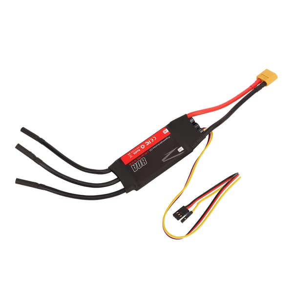 80A Borstlös ESC 32-bitars Processor RC Borstlös Motor Elektrisk Hastighetsregulator Del för DIY RC Flygplan Fastvingad Drönare