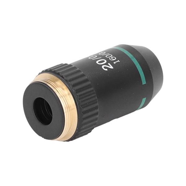 Achromatisk Objektiv Messing Forkromet 20X Mikroskop Objektiv Linse Interface 20,2 mm