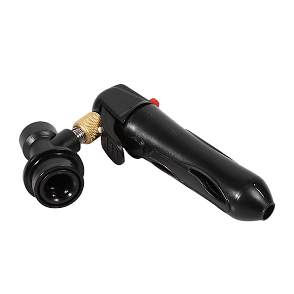 Fadølsdispenser CO2-Injector Keg Charger Kullås til Homebrew Soda Valve Sort