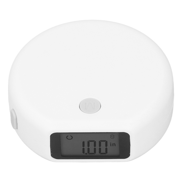 Digital kroppsomkrets Tejp Vit Automatisk infällbar Digital Smart kroppsomkrets Mätlinjal 150cm 60in
