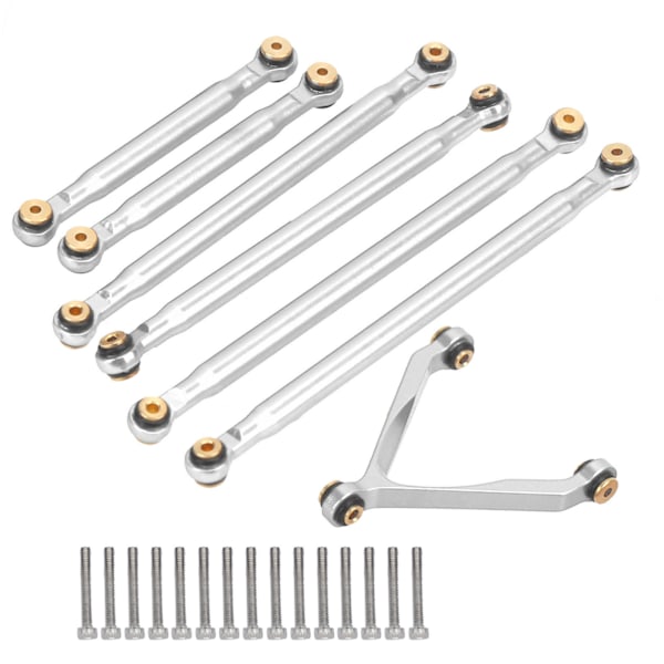 Linkage Drag Rod Parallellstag Kit för Axial SCX24 C10 1/24 RC Car Shell Parts Suspension LinkSilver
