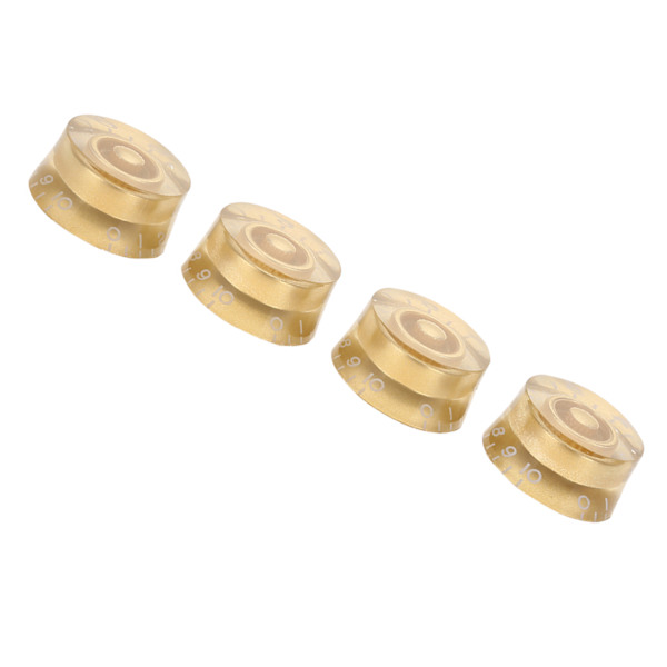 4 stk Guitar Tone Speed ​​Volumenkontrolknapper Udskiftning til Les Paul (Guld)