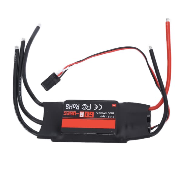 【NX】60A ESC elektronisk hastighetskontroller for fjernkontroll drone, fastvinget fly